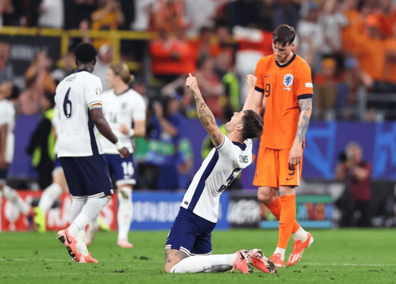 英格兰战胜丹麦晋级欧洲杯四强